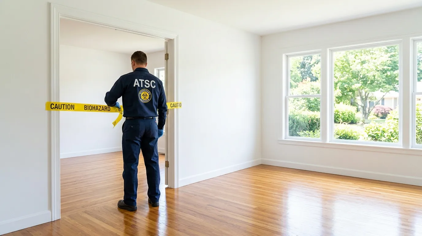 Certified biohazard cleanup crew performing Crime Scene Cleanup in Heathcote